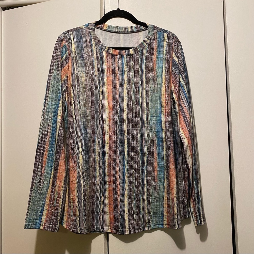 Multicolor Striped Women's Top